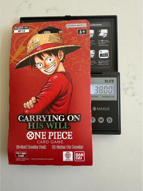 Bandai Namco Other - One Piece OP-13 Carrying On His Will Pack ENGLISH Sealed HEAVY 38.00g